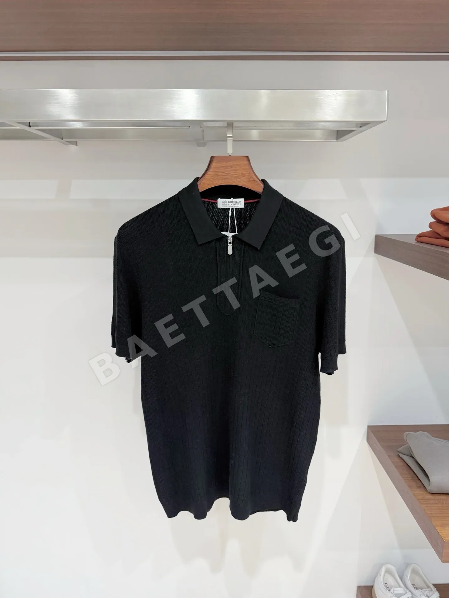 브루넬로쿠치넬리 린넨 혼방 남성 반팔 티셔츠 상세 이미지 2