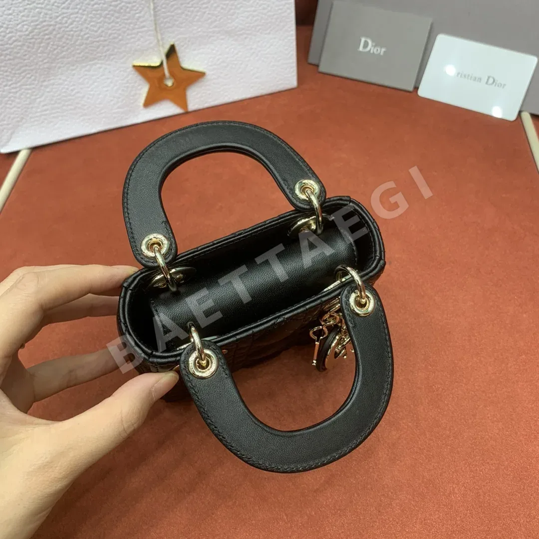 디올 레이디 램스킨 미니 핸드백 상세 이미지 7