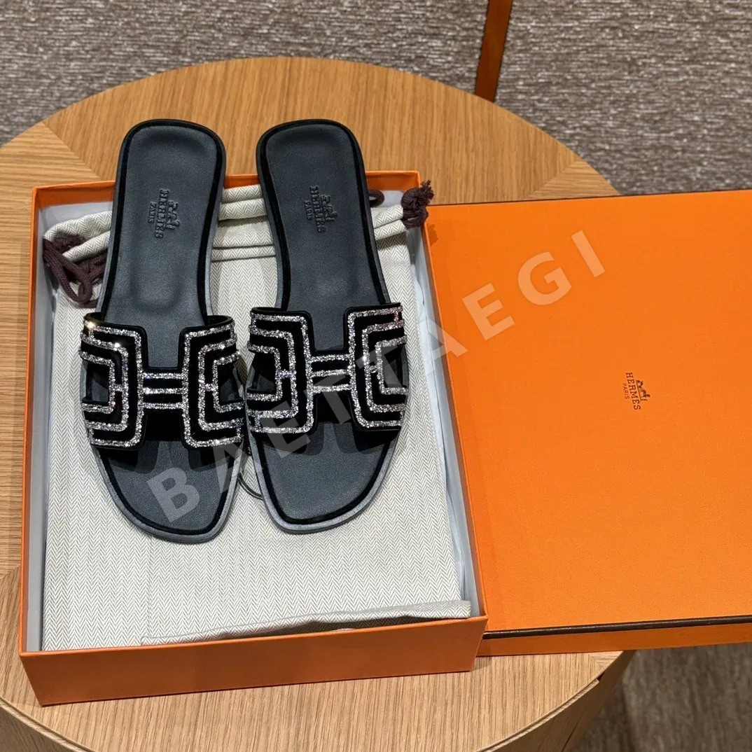 에르메스 오란 스웨이드 여성 슬리퍼 상세 이미지 9