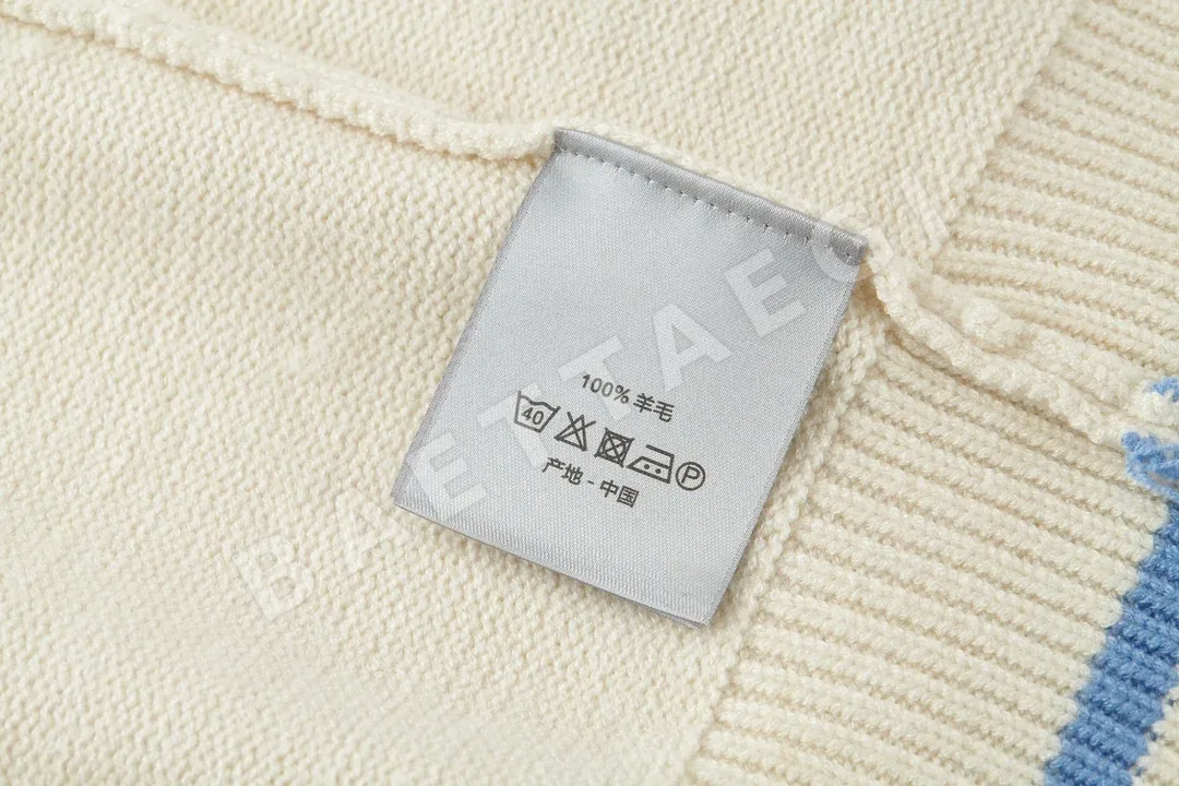 디올 울 혼방 필기체 자수 남성 가디건 상세 이미지 7