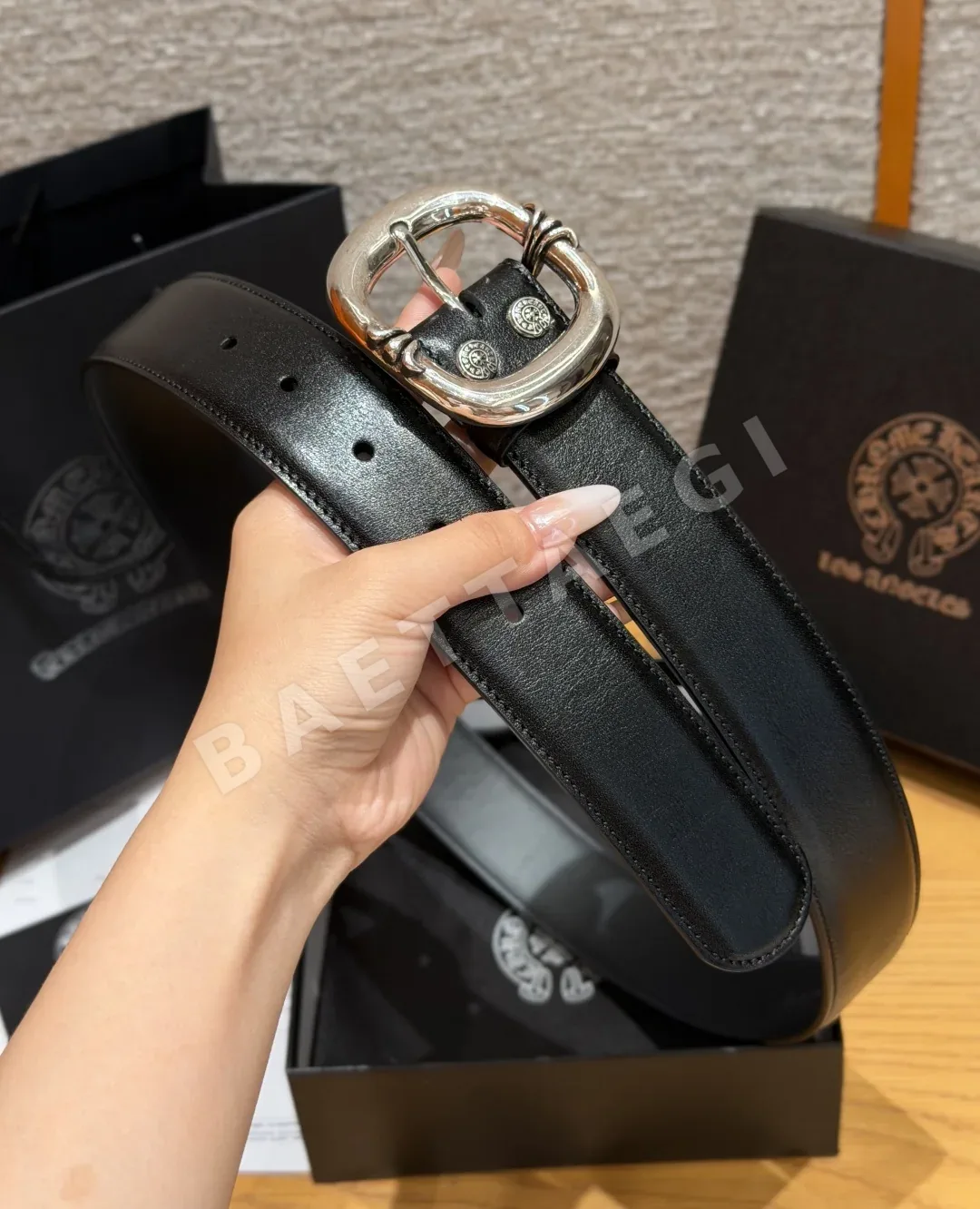 크롬하츠 건슬링거 오벌 버클 벨트 38mm 상세 이미지 4