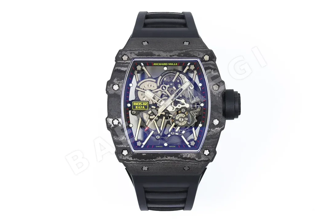 리차드밀 화이트 TPT 카본 남성 시계 레플리카 44910 Richard Mille