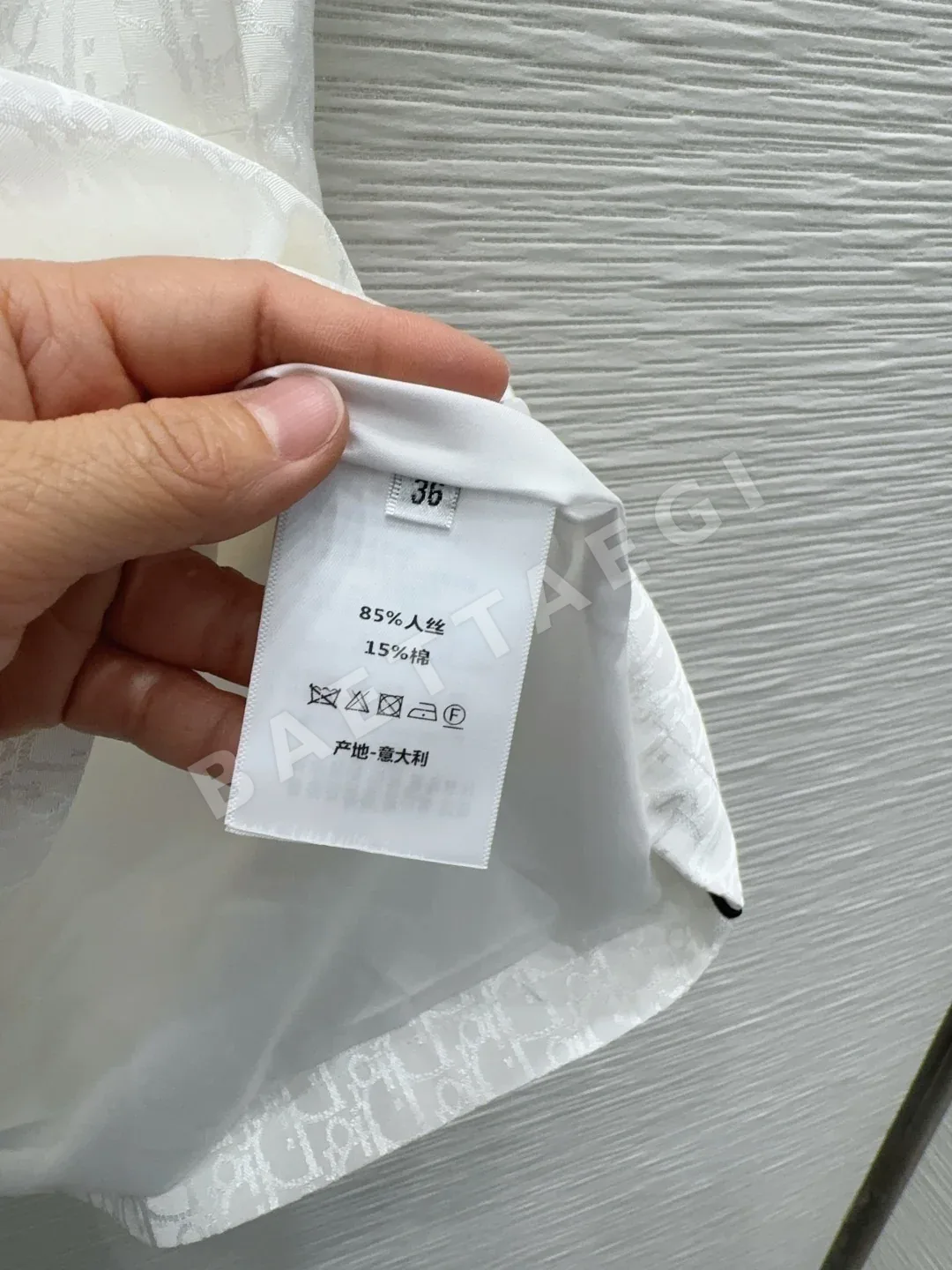 디올 자수 플라워 옆 허리 벌 패턴 벨트 원피스 상세 이미지 7