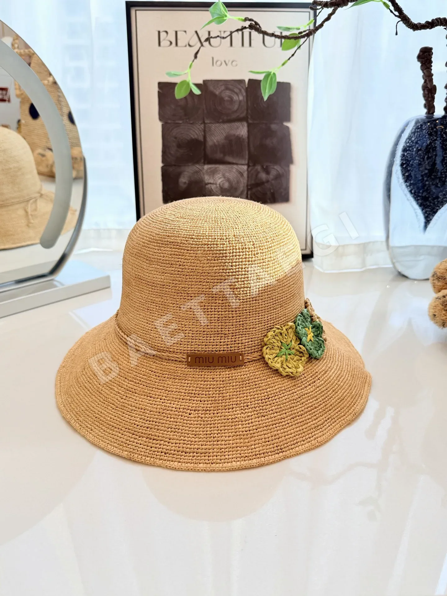미우미우 모자 80821 Miu Miu Cap 상세 이미지 3
