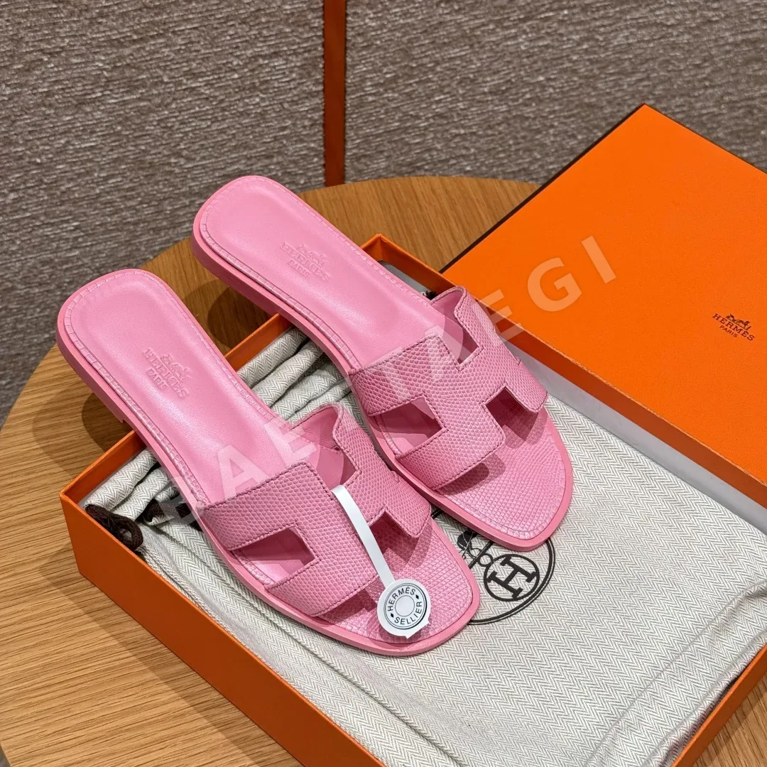 에르메스 오란 도마뱀 가죽 샌들 상세 이미지 2