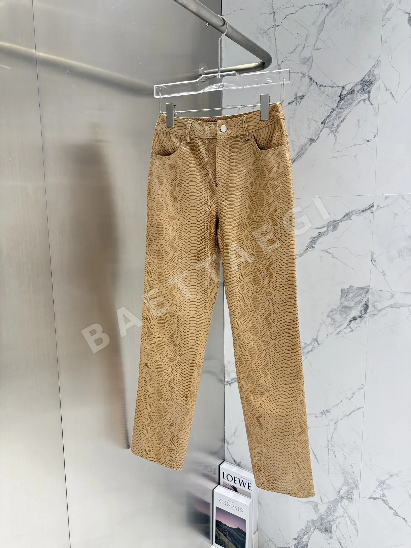 보테가베네타 램스킨 와이드 바지 상세 이미지 2