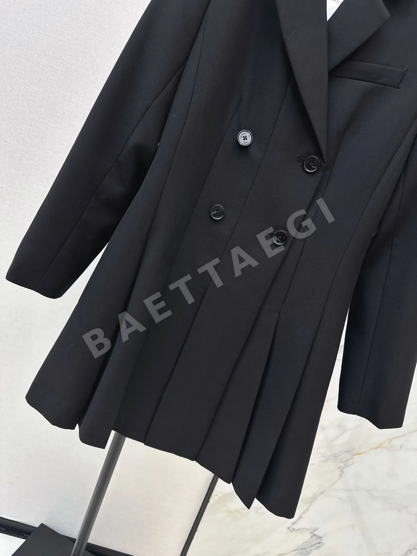 디올 플리츠 더블브레스트 여성 자켓 상세 이미지 7