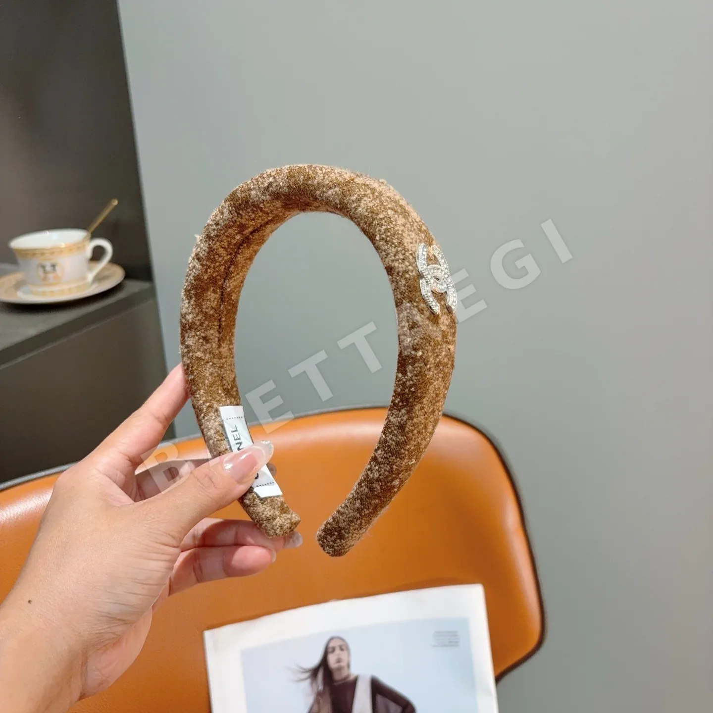 샤넬 레트로 헤어밴드 악세사리 상세 이미지 2