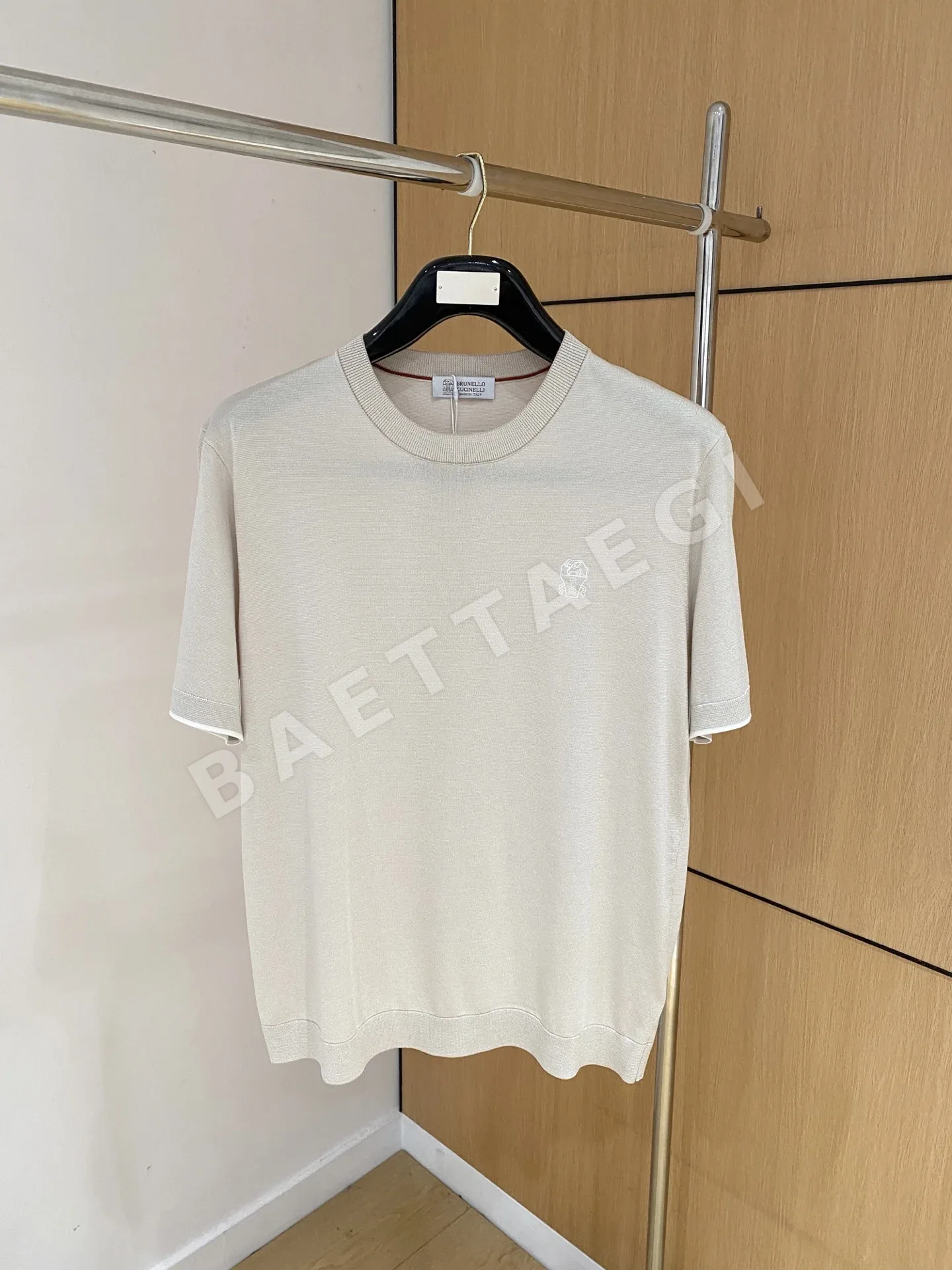 브루넬로쿠치넬리 남성 린넨 반팔 티셔츠 상세 이미지 2