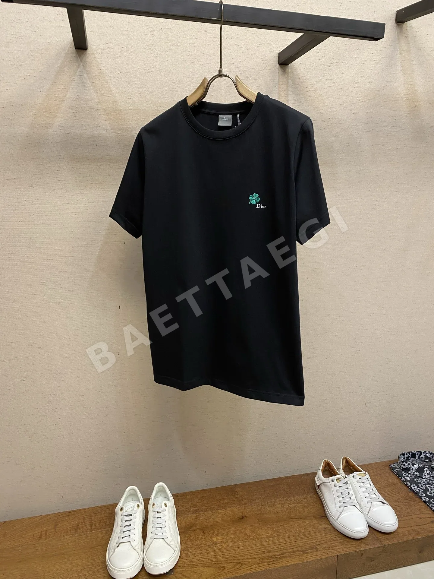 디올 자수 코튼 반팔 티셔츠 1096