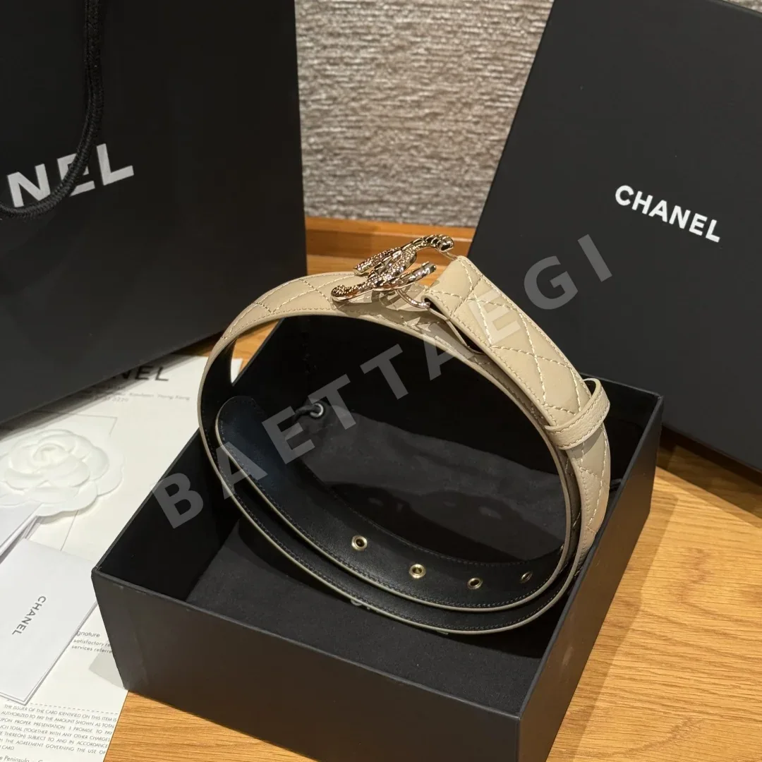 샤넬 램스킨 더블 C 메탈 벨트 상세 이미지 3