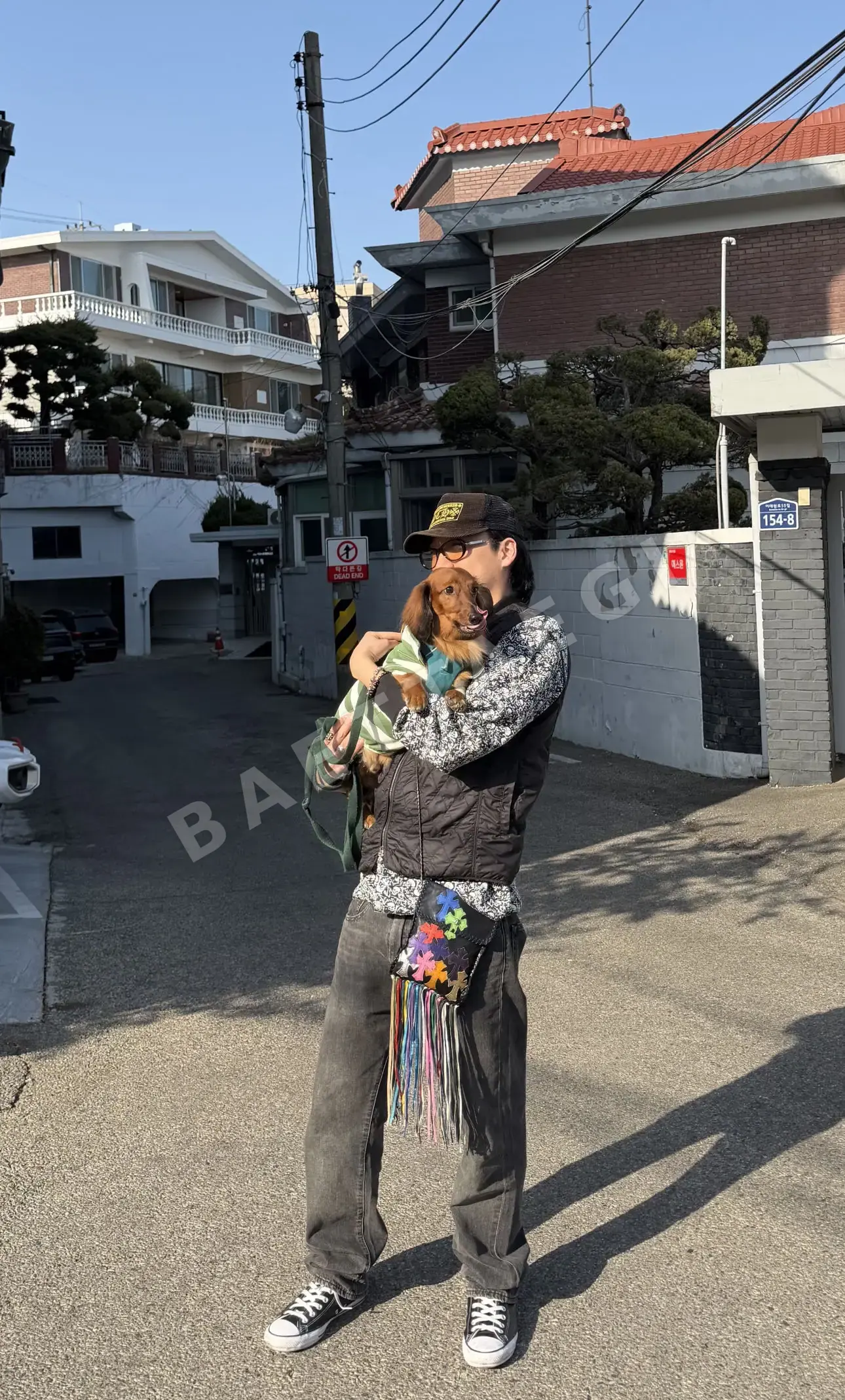 크롬하츠 멀티 컬러 크로스 패치 숄더백 상세 이미지 11