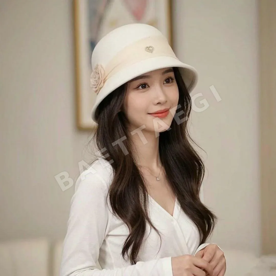 샤넬 캐시미어 버킷 햇 모자 185428