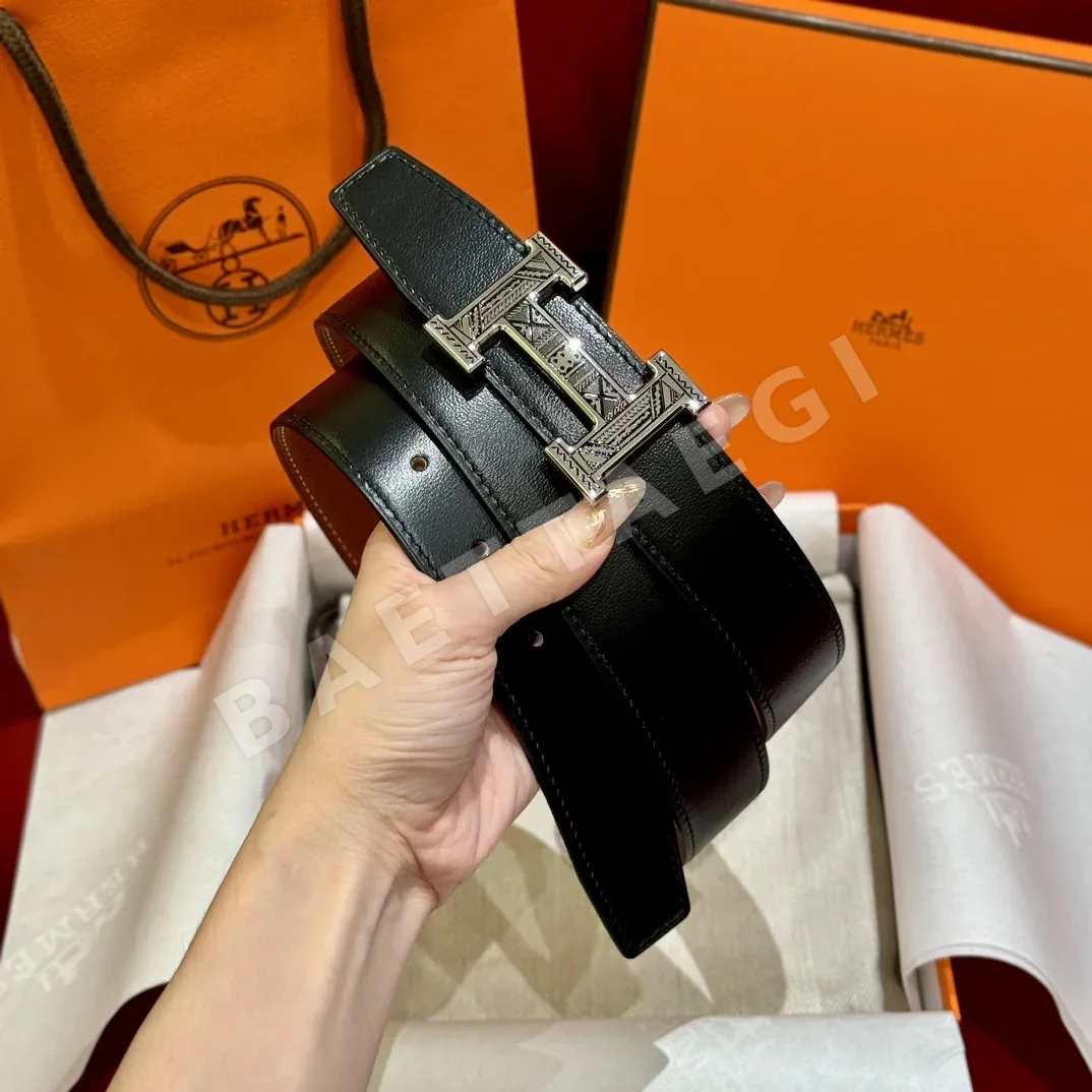 에르메스 앱송 가죽 리버시블 벨트 상세 이미지 5
