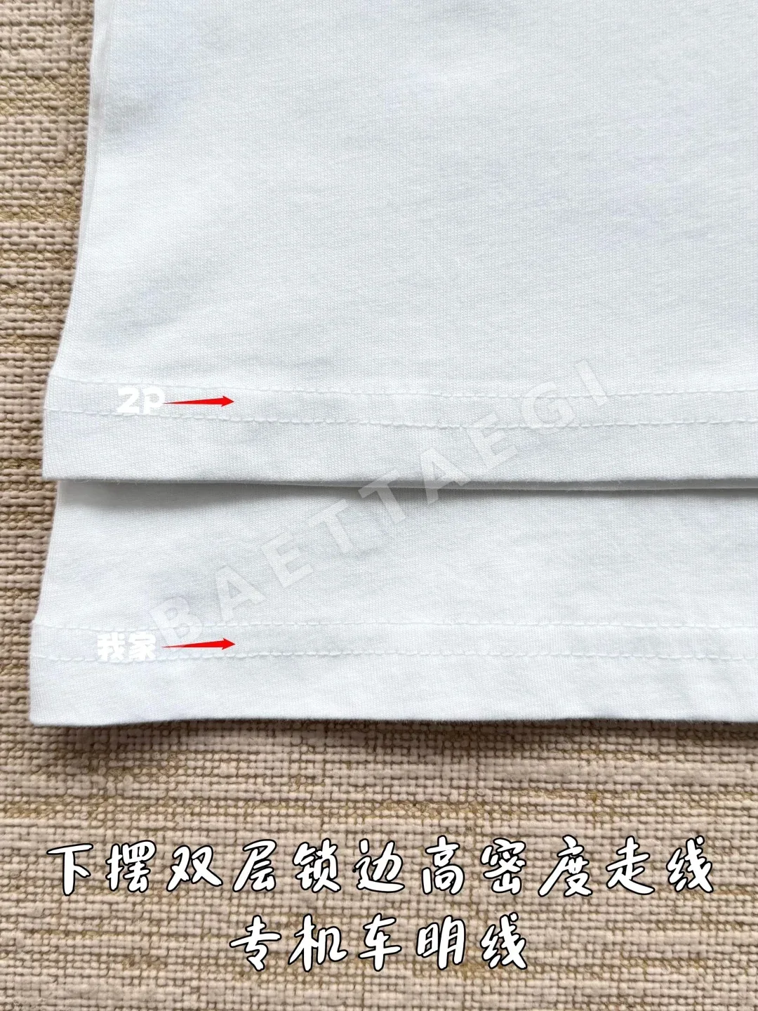 로에베 로고 자수 남성 반팔 티셔츠 상세 이미지 9