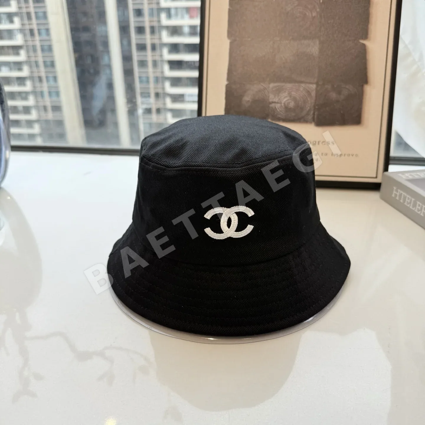 샤넬 더블 C 자수 트윌 야구모자 82872