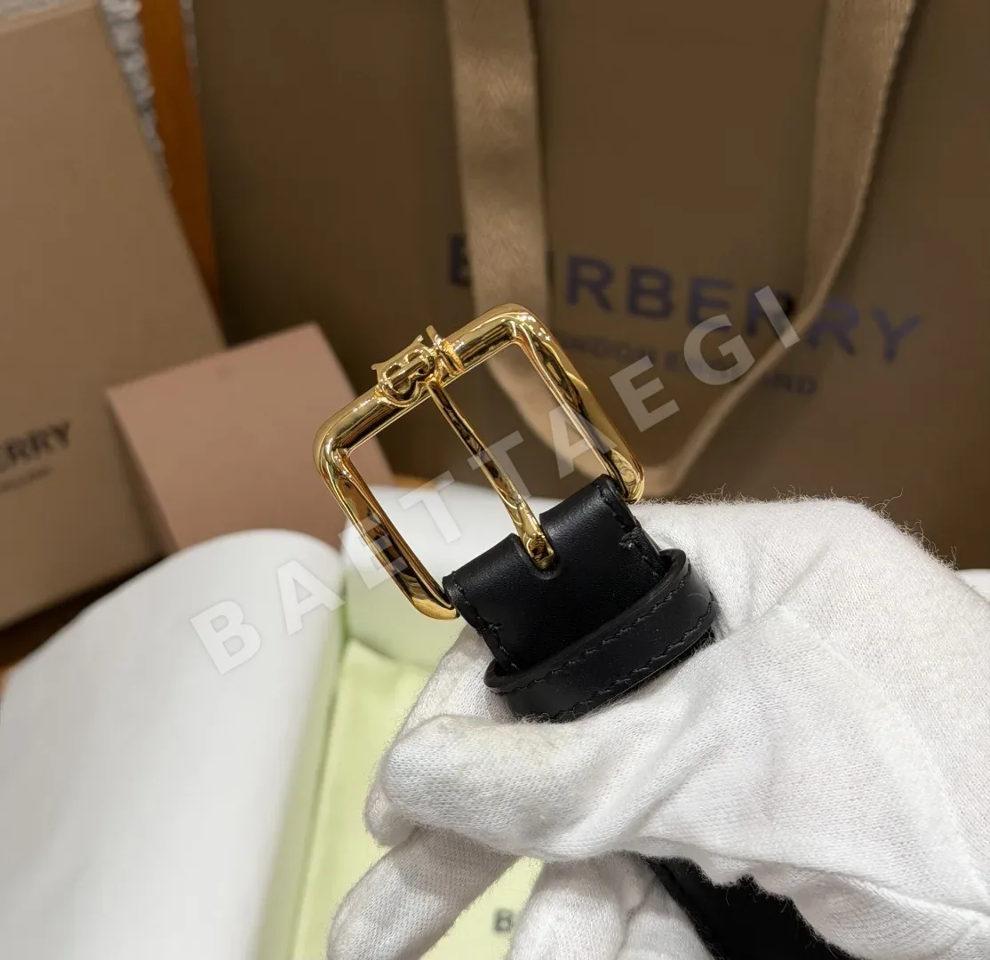 버버리 폴리 30mm 스무스 카프스킨 핀버클 벨트 상세 이미지 2